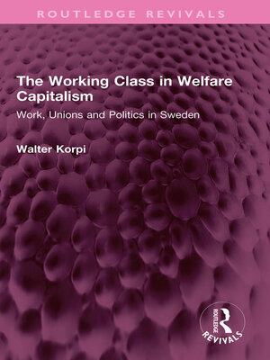 cover image of The Working Class in Welfare Capitalism